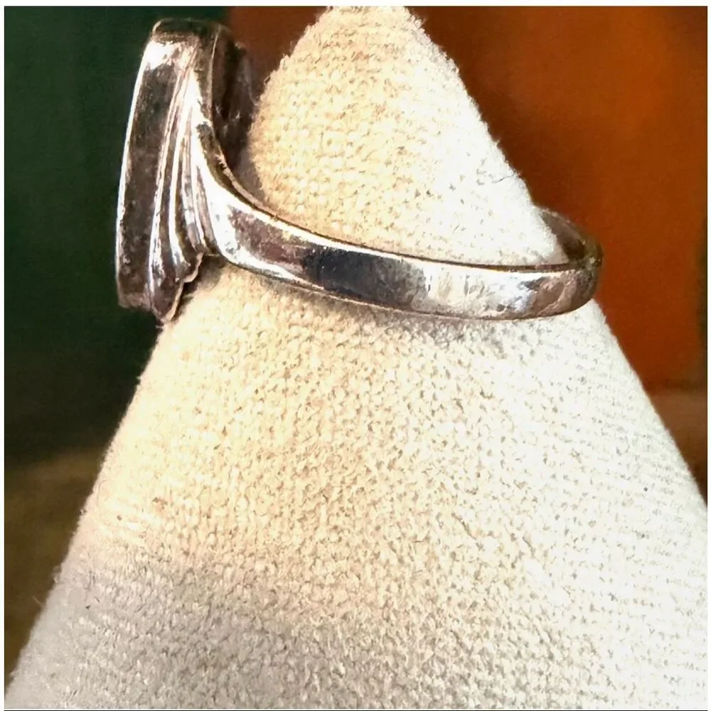 Vintage 925 Sterling Silver Black Onyx Ring